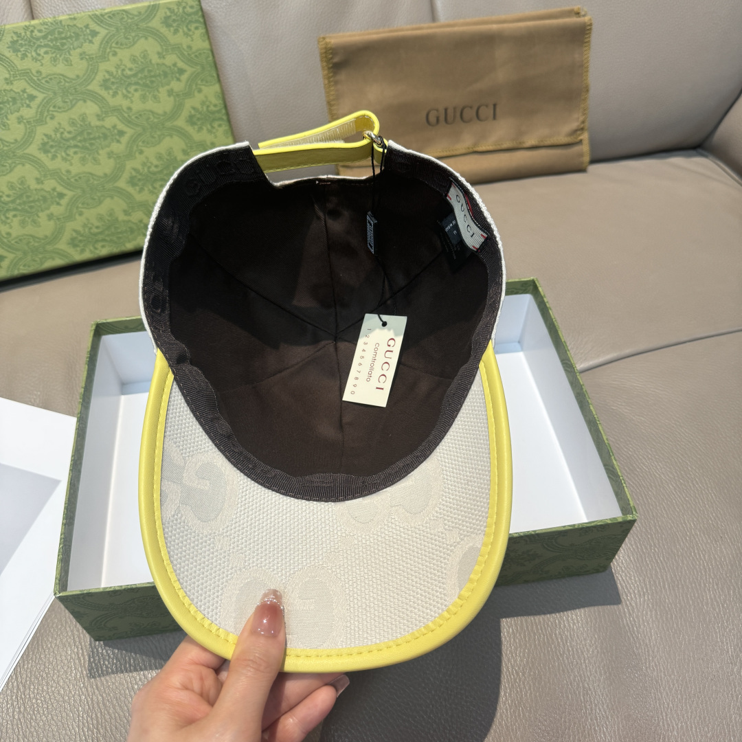 配包装布袋，Gucci古奇新款原单棒球帽， 糖果色大双G，专柜1:1开模订制，原版帆布面料+头层牛皮，轻