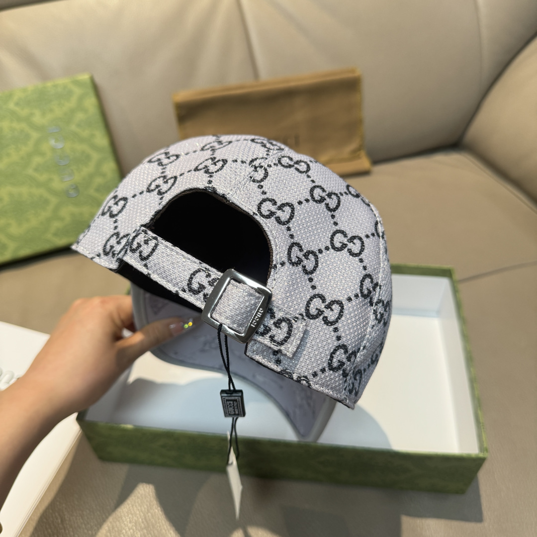 原单版本出货！配盒子布袋，Gucci(古奇)最新原单棒球帽，专柜1:1开模订制，最高版本，原版帆布料+头