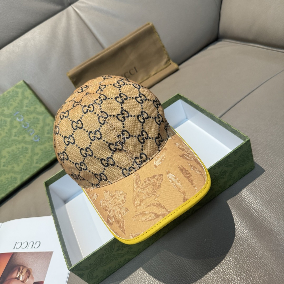 原单版本出货！配盒子布袋，Gucci(古奇)最新原单棒球帽，专柜1:1开模订制，最高版本，原版帆布料+头