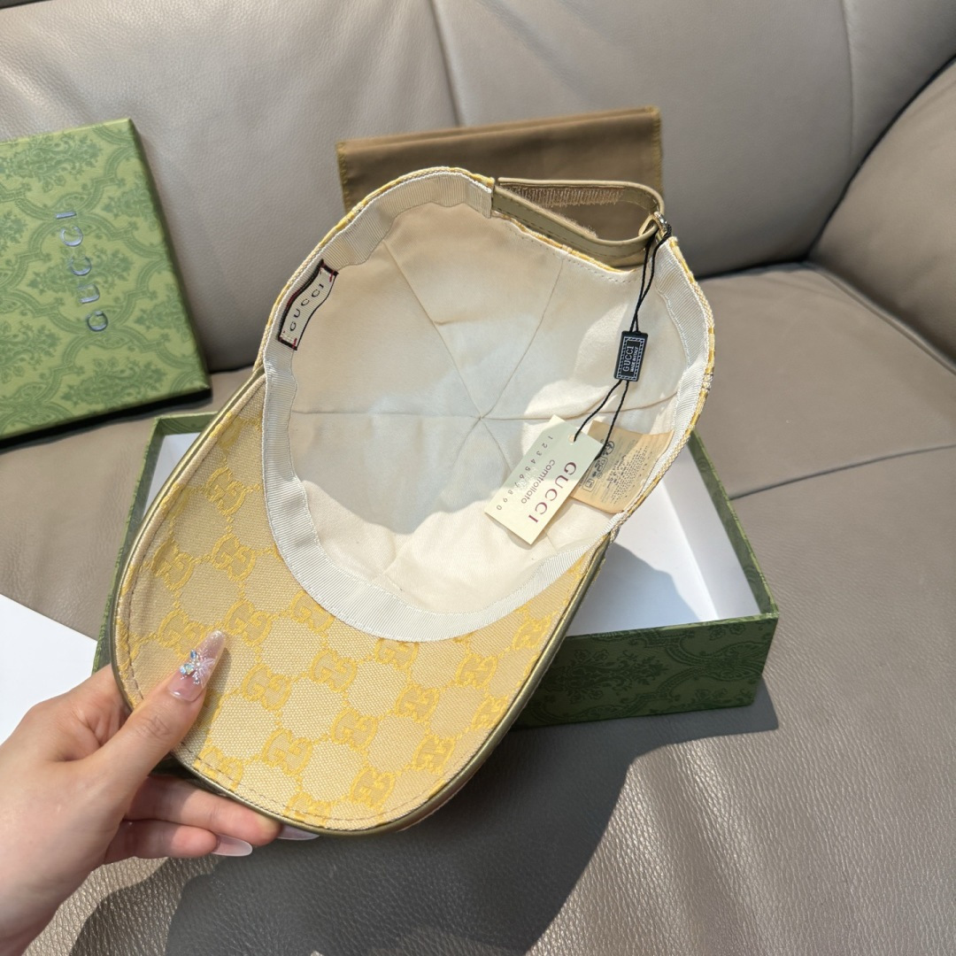 配包装布袋，Gucci(古奇)新款原单棒球帽， 金属小双G，专柜最新款，1:1开模订制，正版开模五金，原