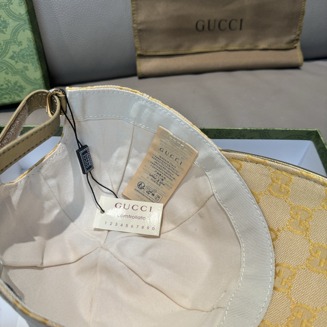 配包装布袋，Gucci(古奇)新款原单棒球帽， 金属小双G，专柜最新款，1:1开模订制，正版开模五金，原