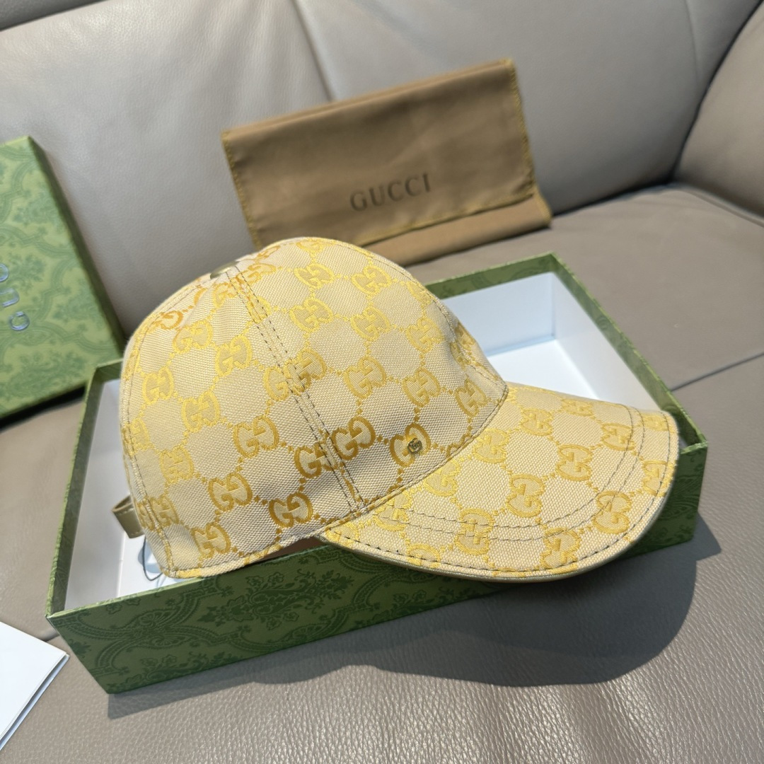 配包装布袋，Gucci(古奇)新款原单棒球帽， 金属小双G，专柜最新款，1:1开模订制，正版开模五金，原