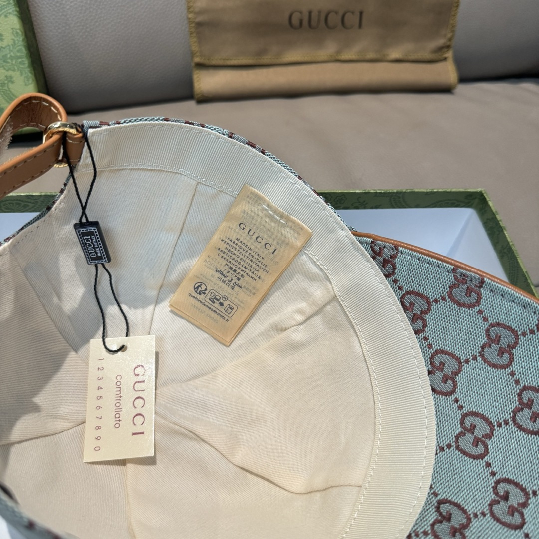 配包装布袋，Gucci(古奇)新款原单棒球帽， 金属小双G，专柜最新款，1:1开模订制，正版开模五金，原