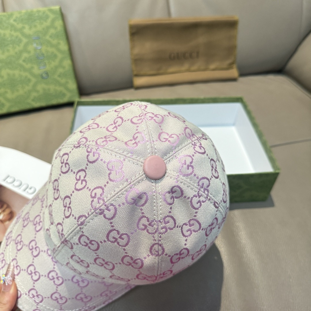 配包装布袋，Gucci(古奇)新款原单棒球帽， 金属小双G，专柜最新款，1:1开模订制，正版开模五金，原