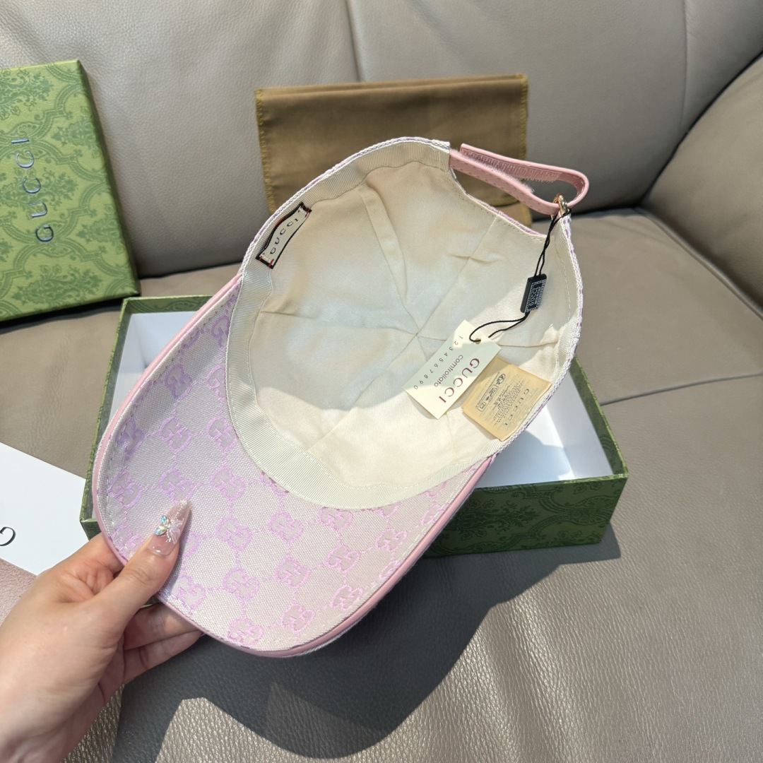 配包装布袋，Gucci(古奇)新款原单棒球帽， 金属小双G，专柜最新款，1:1开模订制，正版开模五金，原