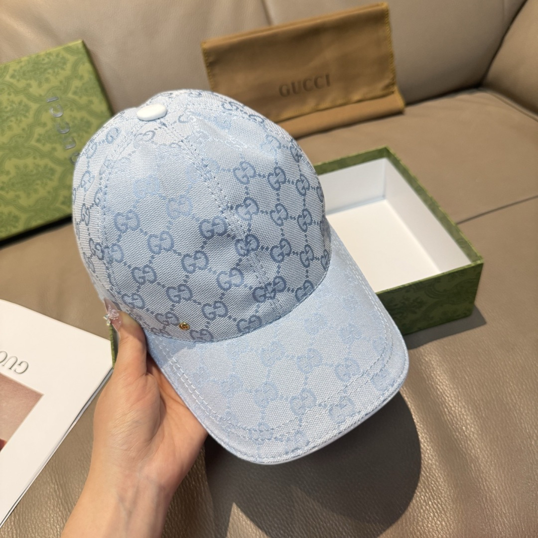配包装布袋，Gucci(古奇)新款原单棒球帽， 金属小双G，专柜最新款，1:1开模订制，正版开模五金，原