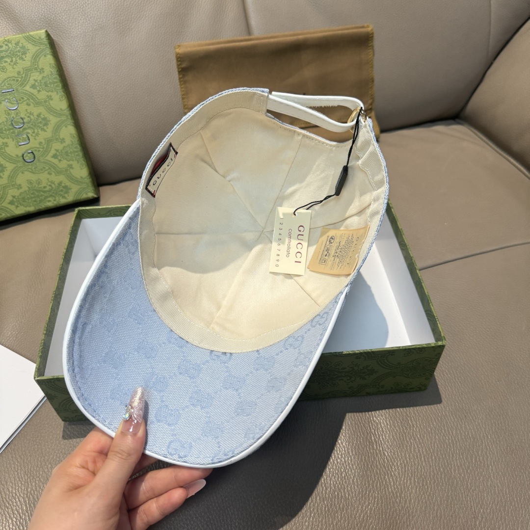 配包装布袋，Gucci(古奇)新款原单棒球帽， 金属小双G，专柜最新款，1:1开模订制，正版开模五金，原