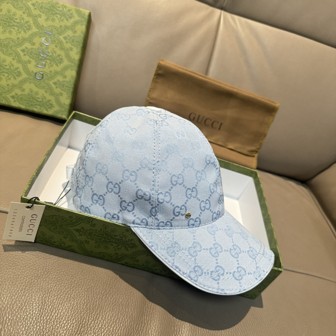 配包装布袋，Gucci(古奇)新款原单棒球帽， 金属小双G，专柜最新款，1:1开模订制，正版开模五金，原