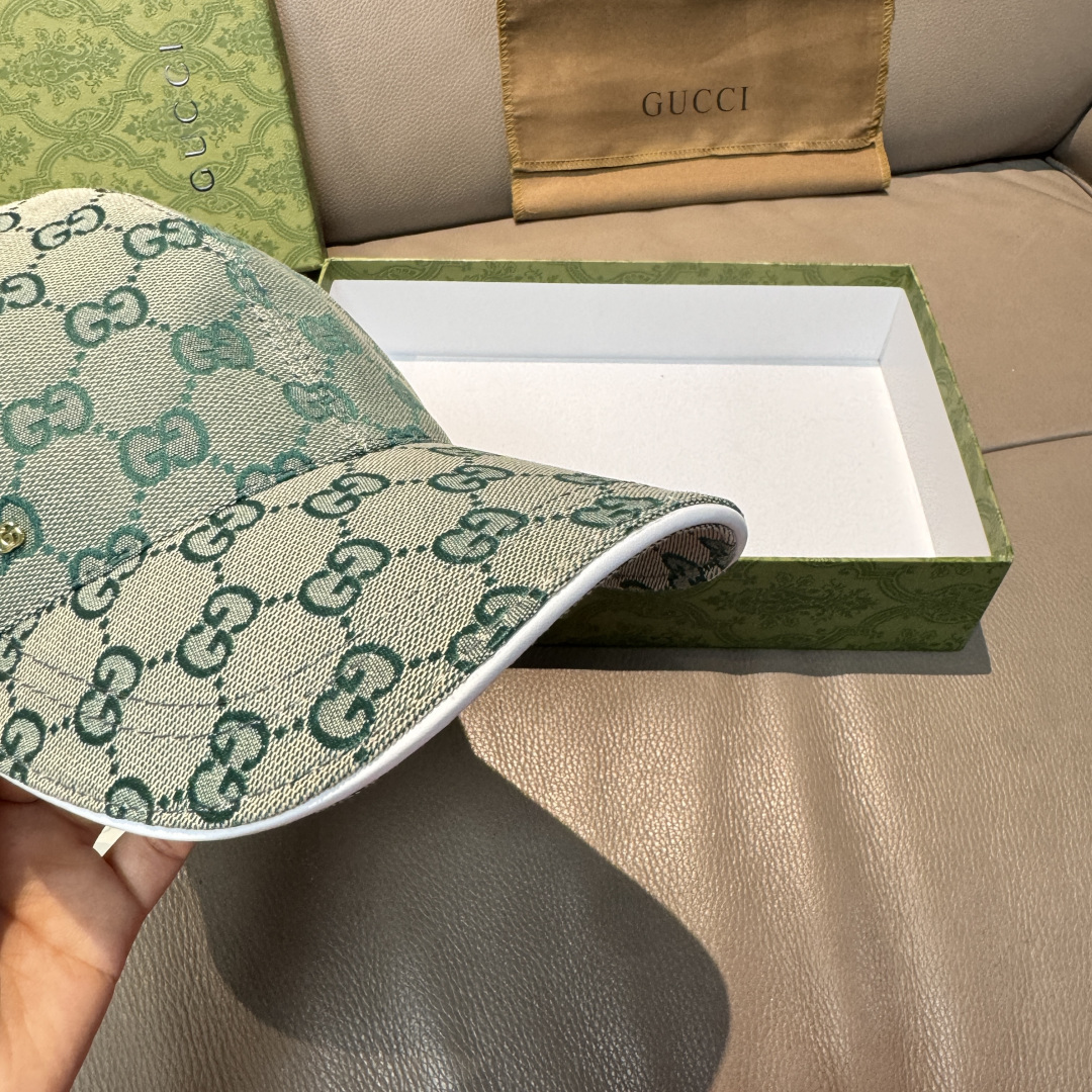 配包装布袋，Gucci(古奇)新款原单棒球帽， 金属小双G，专柜最新款，1:1开模订制，正版开模五金，原
