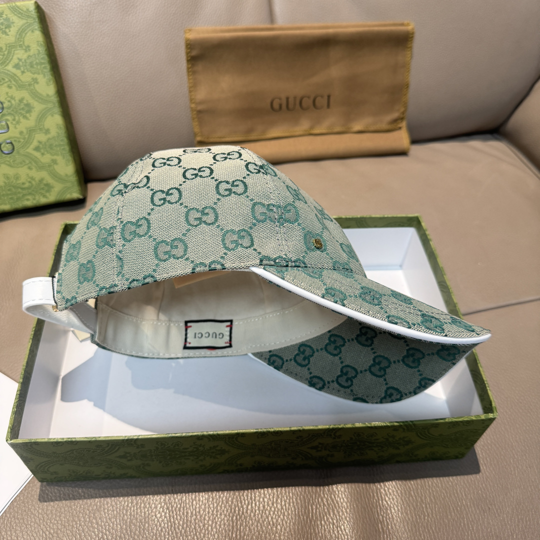 配包装布袋，Gucci(古奇)新款原单棒球帽， 金属小双G，专柜最新款，1:1开模订制，正版开模五金，原
