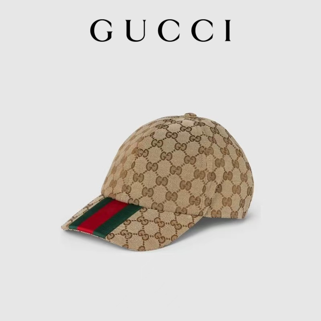 原单版本出货！配盒子布袋，Gucci(古奇)最新原单棒球帽，宽版织带。专柜1:1开模订制，最高版本，原版