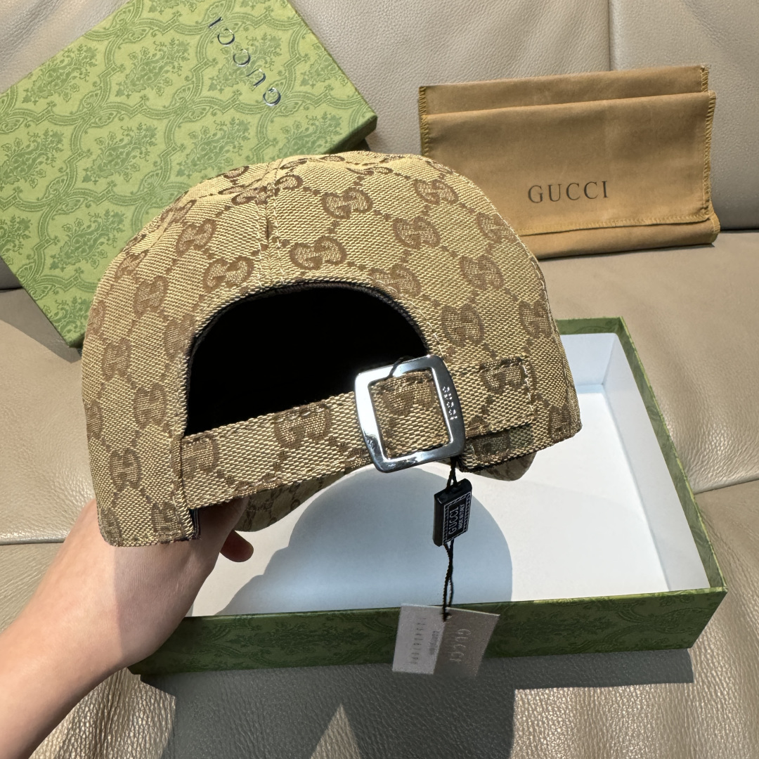 原单版本出货！配盒子布袋，Gucci(古奇)最新原单棒球帽，宽版织带。专柜1:1开模订制，最高版本，原版