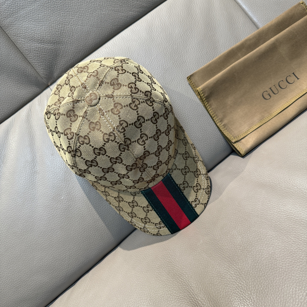 原单版本出货！配盒子布袋，Gucci(古奇)最新原单棒球帽，宽版织带。专柜1:1开模订制，最高版本，原版