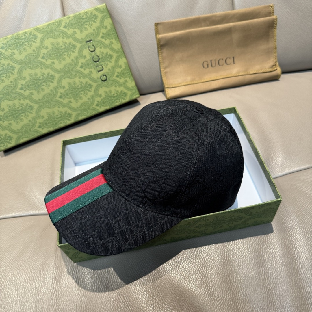 原单版本出货！配盒子布袋，Gucci(古奇)最新原单棒球帽，宽版织带。专柜1:1开模订制，最高版本，原版
