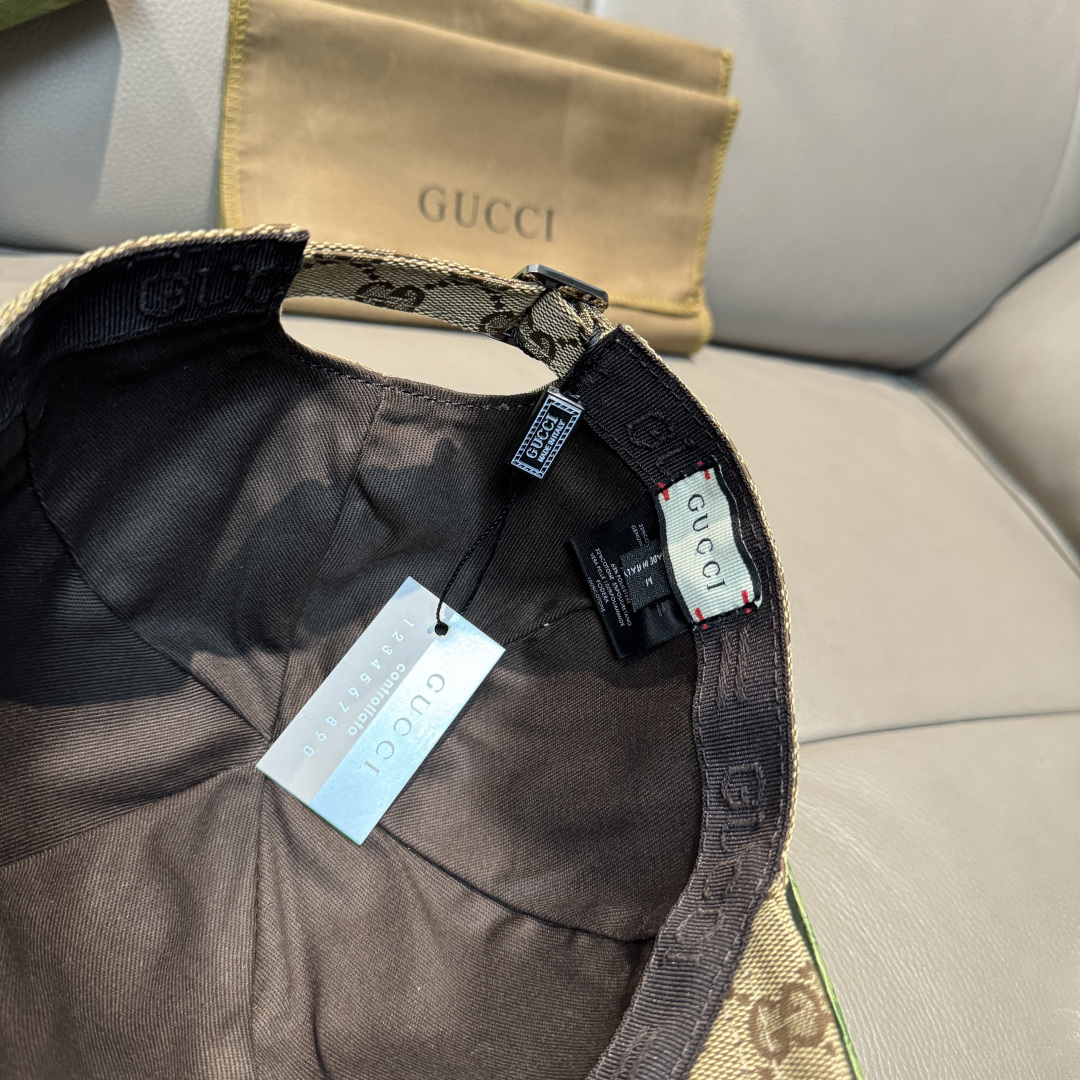 原单版本出货！配盒子布袋，Gucci(古奇)最新原单棒球帽，宽版织带。专柜1:1开模订制，最高版本，原版