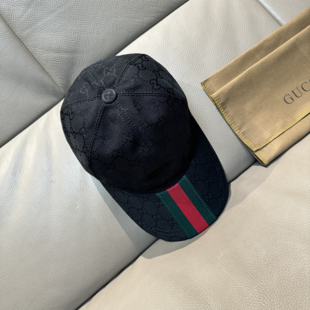 原单版本出货！配盒子布袋，Gucci(古奇)最新原单棒球帽，宽版织带。专柜1:1开模订制，最高版本，原版