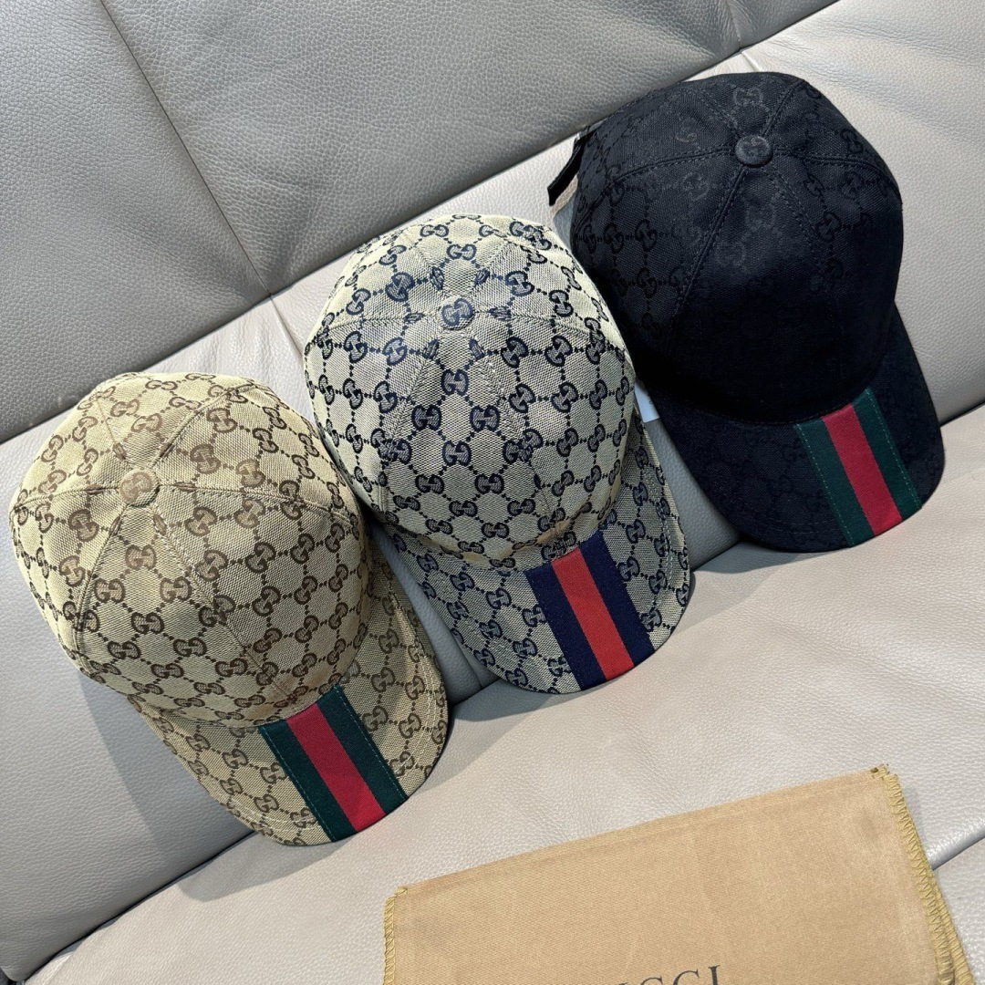 原单版本出货！配盒子布袋，Gucci(古奇)最新原单棒球帽，宽版织带。专柜1:1开模订制，最高版本，原版