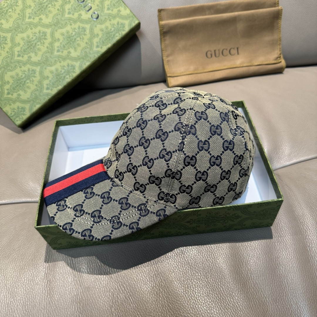 原单版本出货！配盒子布袋，Gucci(古奇)最新原单棒球帽，宽版织带。专柜1:1开模订制，最高版本，原版