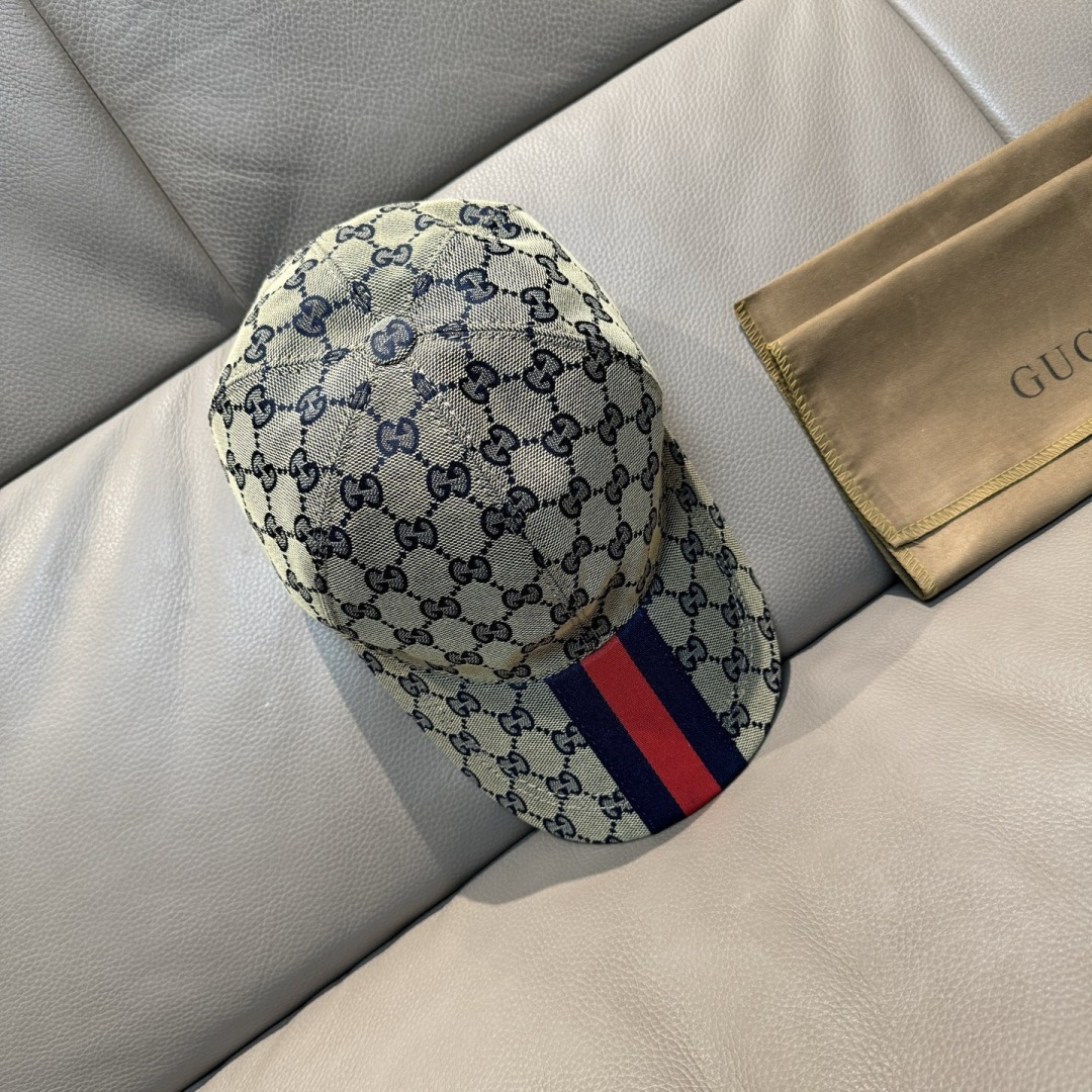 原单版本出货！配盒子布袋，Gucci(古奇)最新原单棒球帽，宽版织带。专柜1:1开模订制，最高版本，原版