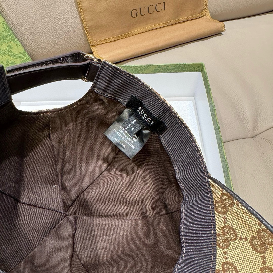 配盒子布袋，Gucci(古奇)新款原单棒球帽， 刺绣小蟒蛇，1:1开模订制，重工刺绣，细腻奢华，细节可媲