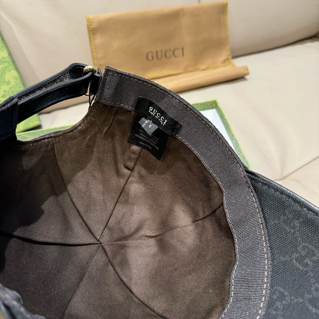 配盒子布袋，NY&Gucci(古奇)最新合作款，原单棒球帽，1:1开模订制，细节可媲美专柜，原版帆布料+