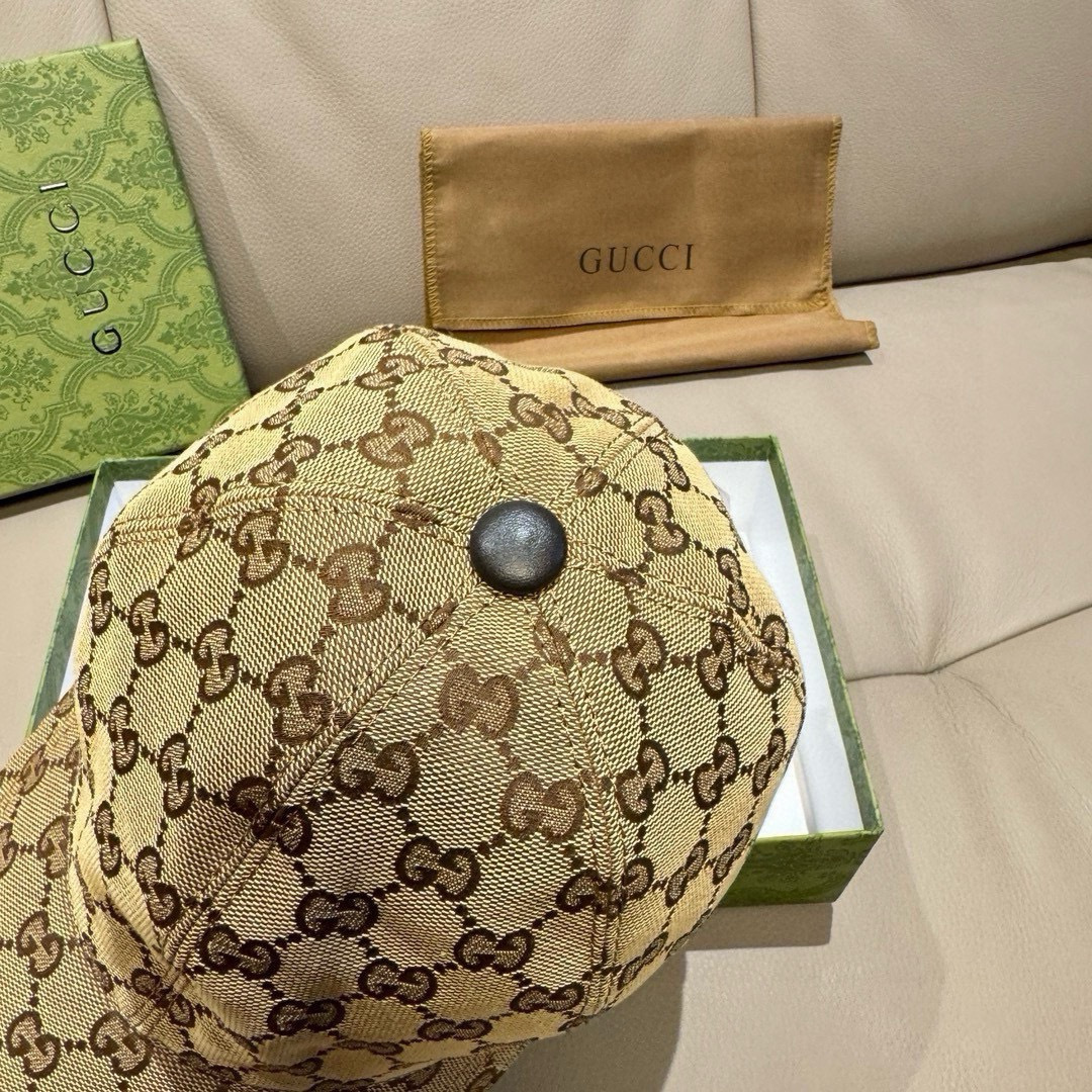 配盒子布袋，NY&Gucci(古奇)最新合作款，原单棒球帽，1:1开模订制，细节可媲美专柜，原版帆布料+