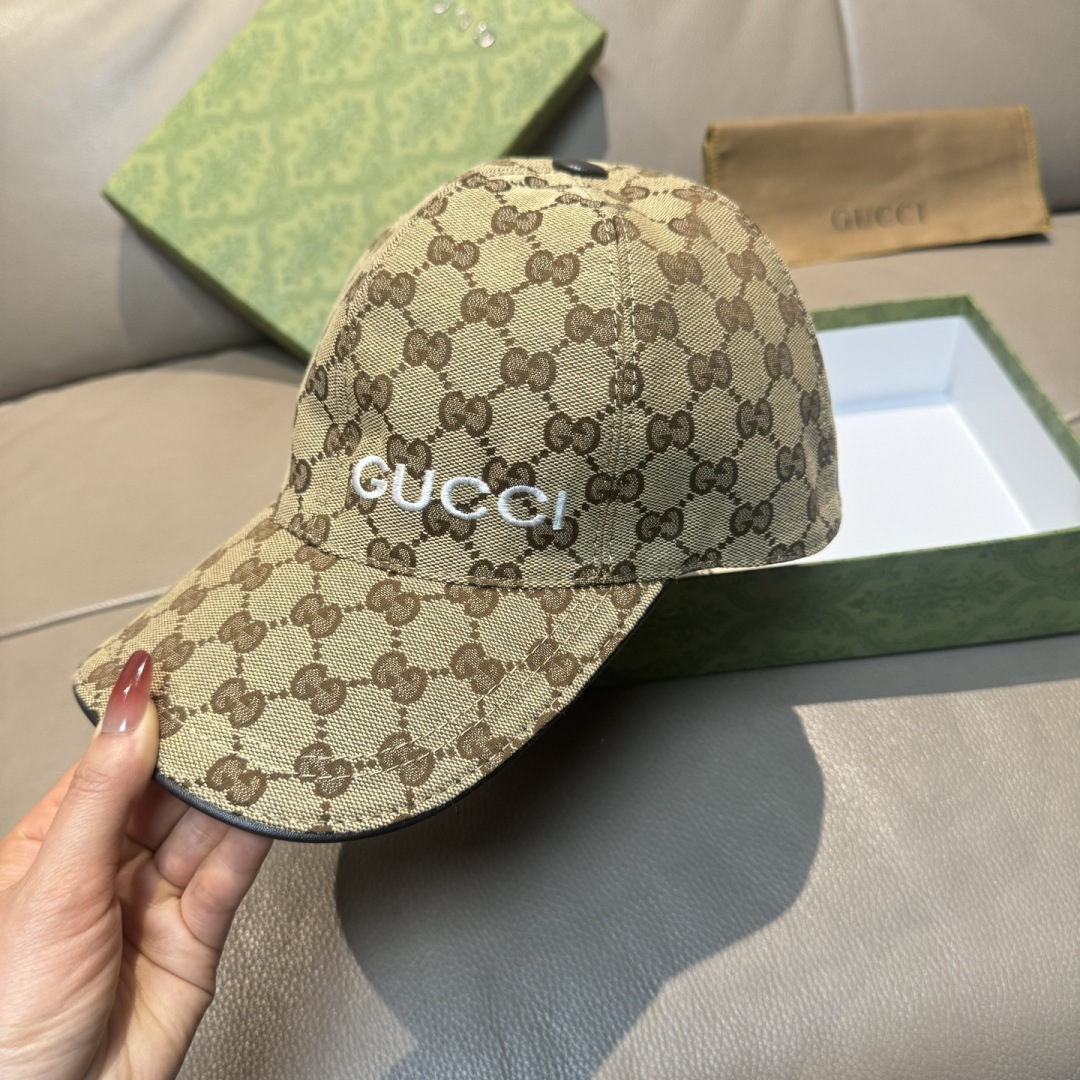 新款出货！配盒子布袋，Gucci(古奇)最新款原单棒球帽，Gucci小刺绣，专柜1:1开模订制，最高版本