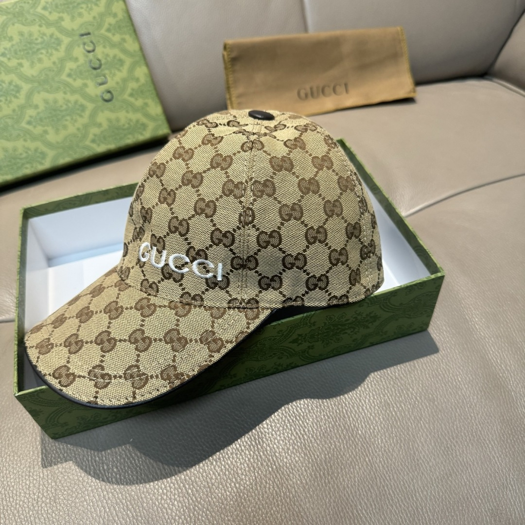 新款出货！配盒子布袋，Gucci(古奇)最新款原单棒球帽，Gucci小刺绣，专柜1:1开模订制，最高版本