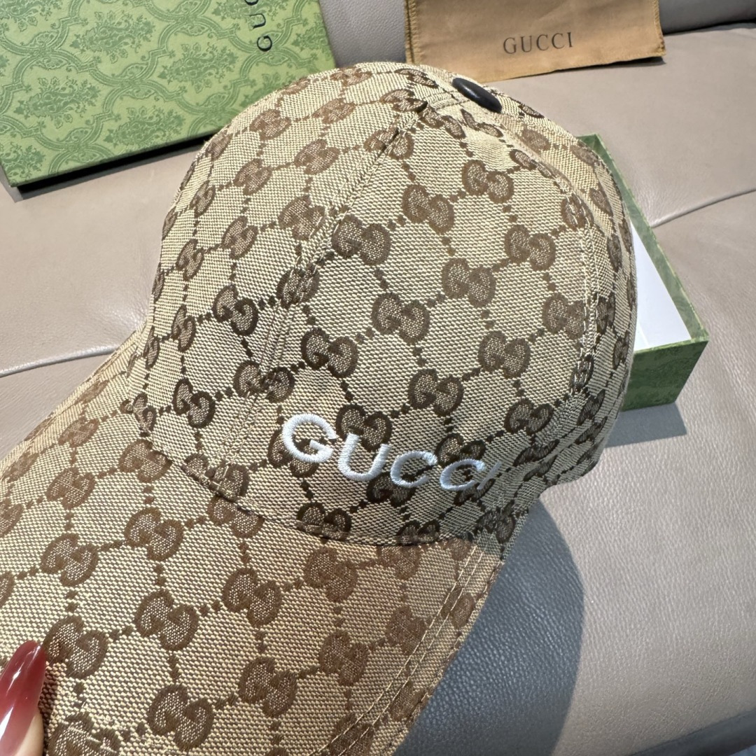 新款出货！配盒子布袋，Gucci(古奇)最新款原单棒球帽，Gucci小刺绣，专柜1:1开模订制，最高版本