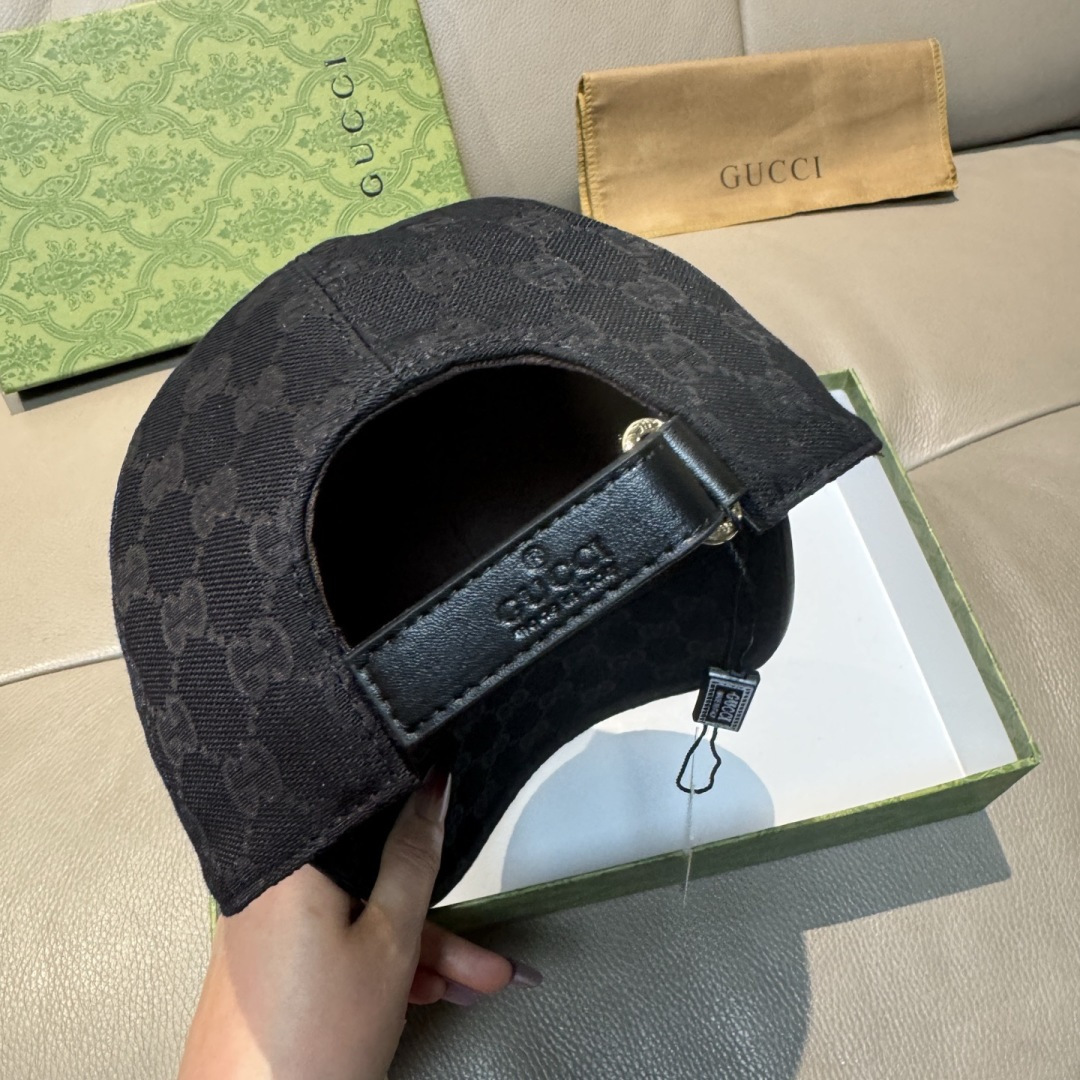 新款出货！配盒子布袋，Gucci(古奇)最新款原单棒球帽，Gucci小刺绣，专柜1:1开模订制，最高版本