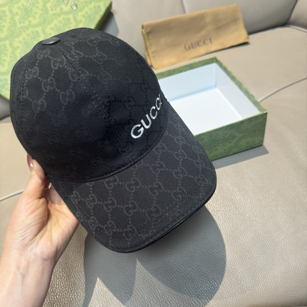 新款出货！配盒子布袋，Gucci(古奇)最新款原单棒球帽，Gucci小刺绣，专柜1:1开模订制，最高版本