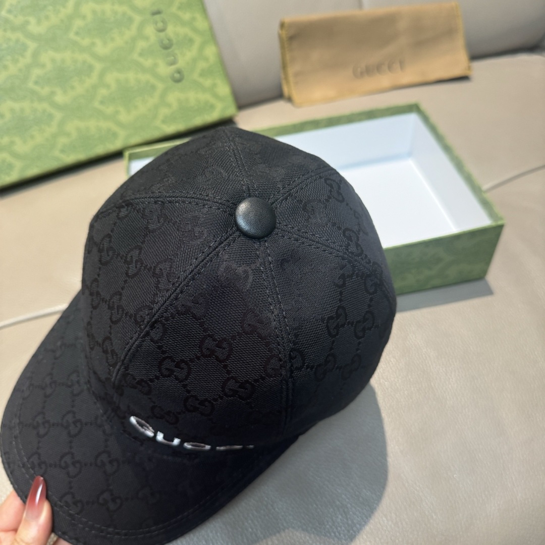 新款出货！配盒子布袋，Gucci(古奇)最新款原单棒球帽，Gucci小刺绣，专柜1:1开模订制，最高版本