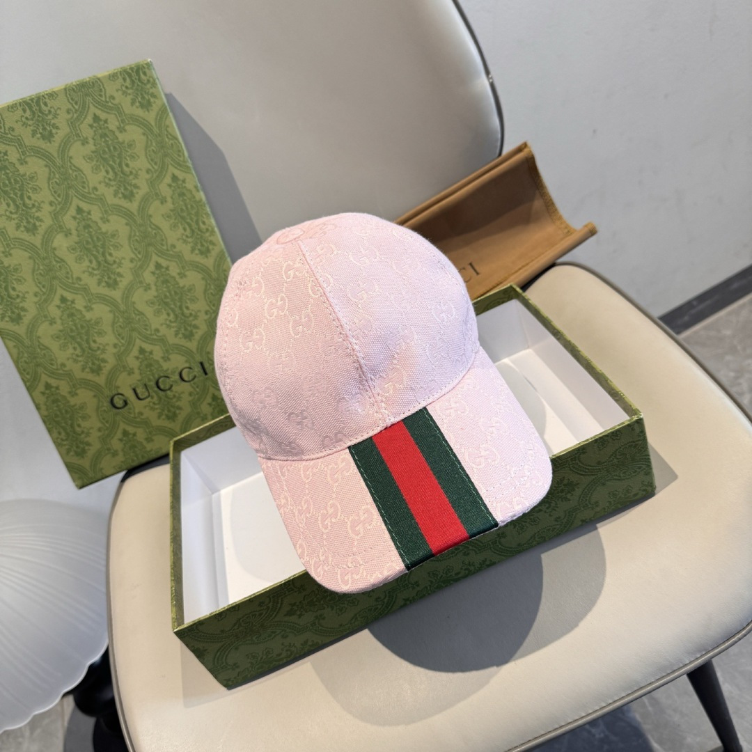原单版本新色出货！配盒子布袋，Gucci(古奇)最新原单棒球帽，宽版织带。专柜1:1开模订制，最高版本，