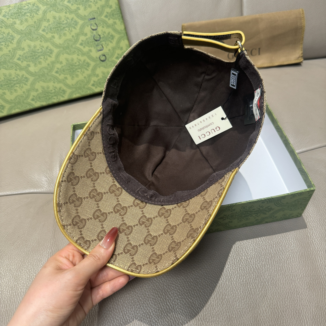 配包装布袋，Gucci(古奇)新款原单棒球帽， 金属双G，专柜最新款，1:1开模订制，正版开模五金，原版