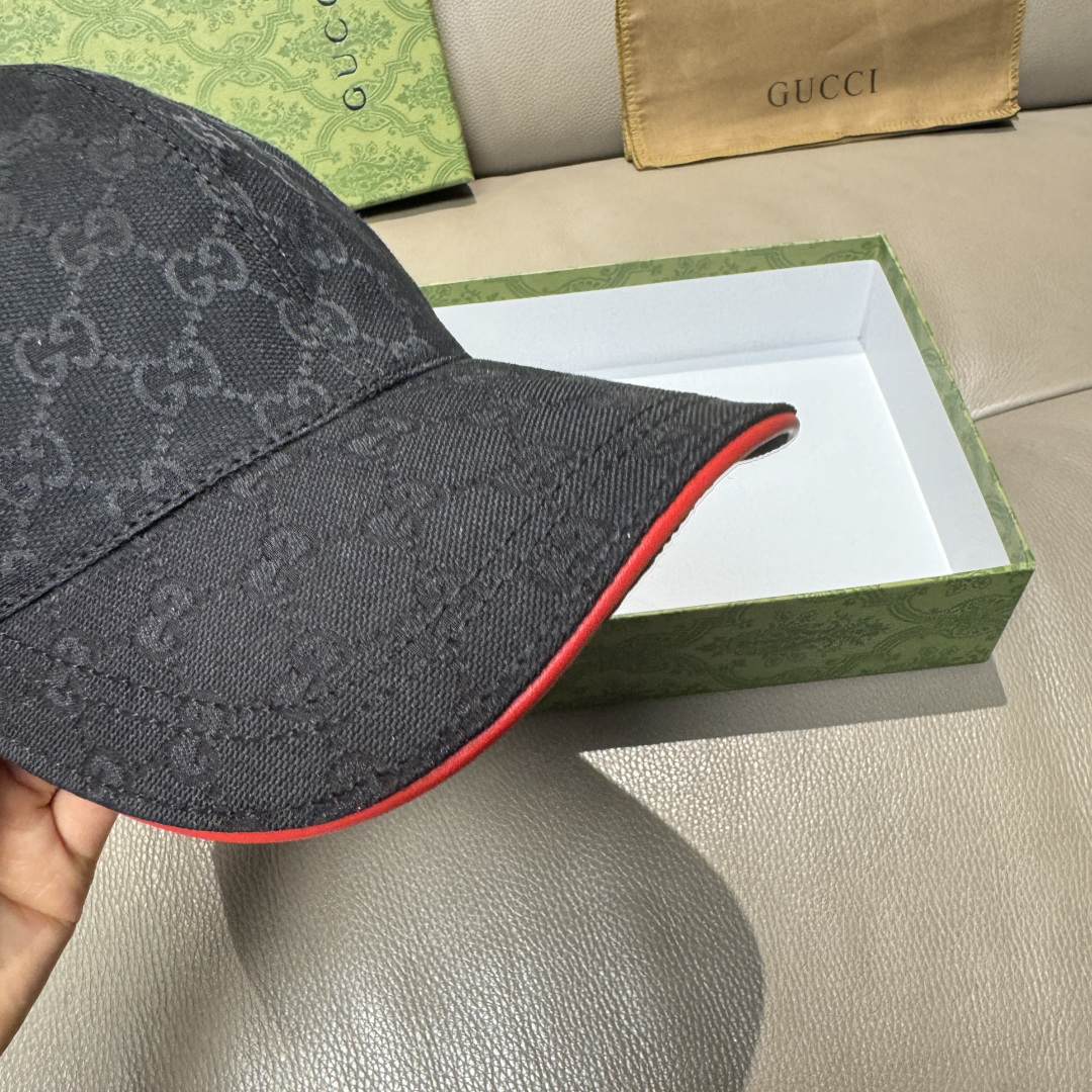 配包装布袋，Gucci(古奇)新款原单棒球帽， 金属双G，专柜最新款，1:1开模订制，正版开模五金，原版