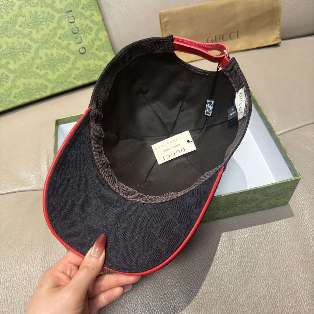 配包装布袋，Gucci(古奇)新款原单棒球帽， 金属双G，专柜最新款，1:1开模订制，正版开模五金，原版