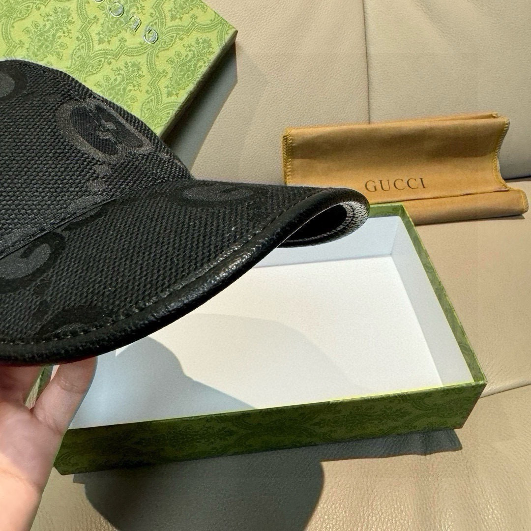 配包装布袋，Gucci古奇新款原单棒球帽， 大双G，专柜1:1开模订制，原版帆布面料+头层牛皮，轻盈透气