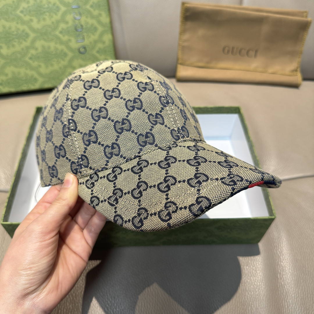 原单版本出货！配盒子布袋，Gucci(古奇)最新原单棒球帽，宽版织带。专柜1:1开模订制，最高版本，原版