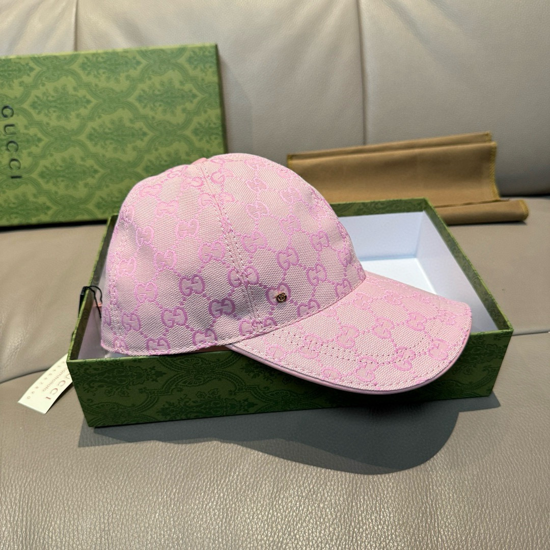 配包装布袋，Gucci(古奇)新款原单棒球帽， 金属小双G，专柜最新款，1:1开模订制，正版开模五金，原