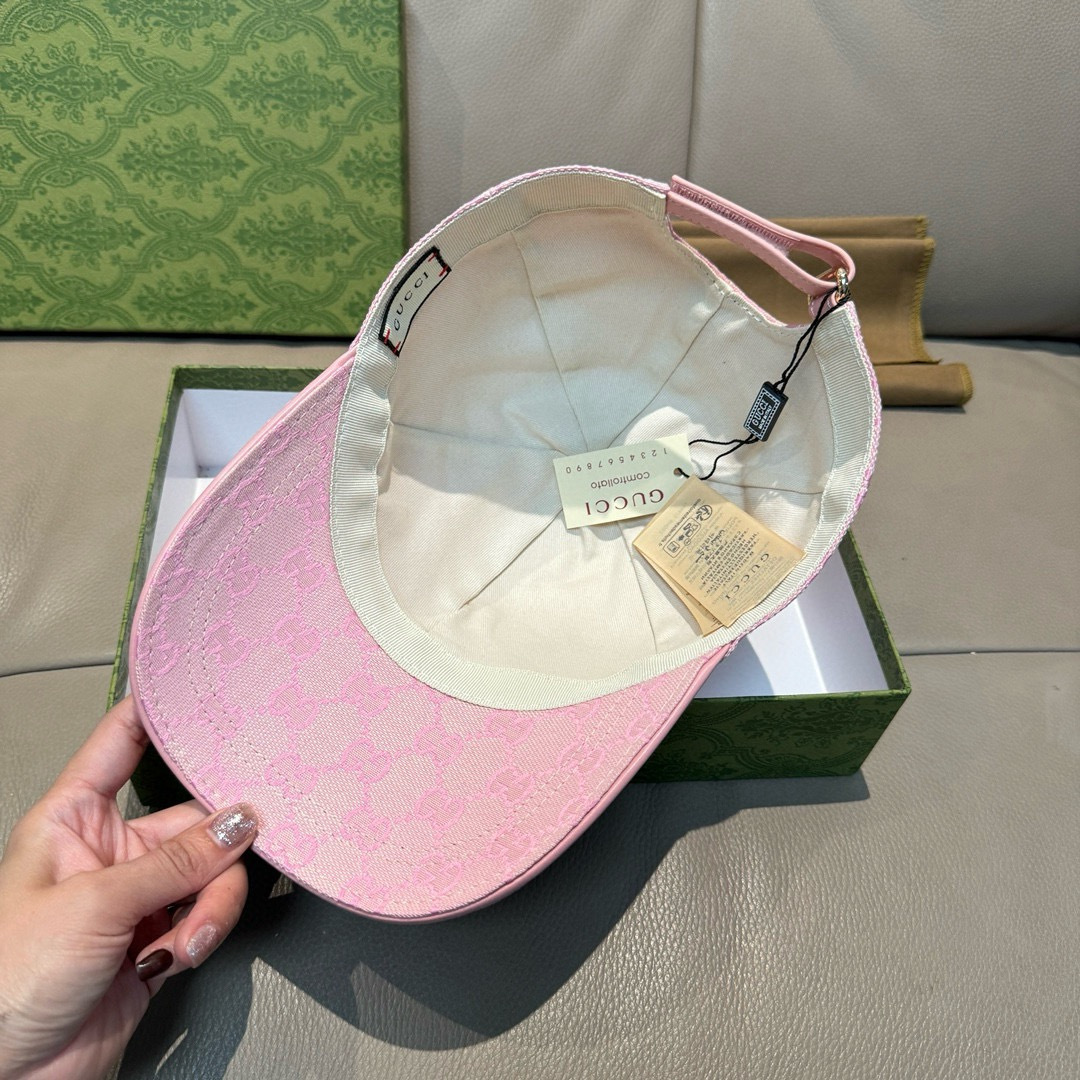 配包装布袋，Gucci(古奇)新款原单棒球帽， 金属小双G，专柜最新款，1:1开模订制，正版开模五金，原