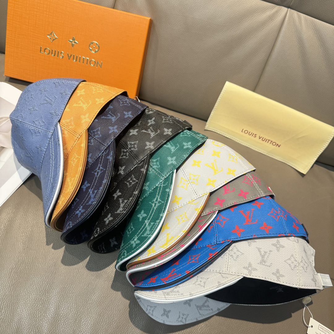 配包装布袋，LV路易威登经典原单棒球帽，经典老花，1:1开模订制，原版专柜PU皮革+头层牛皮包边，长年爆
