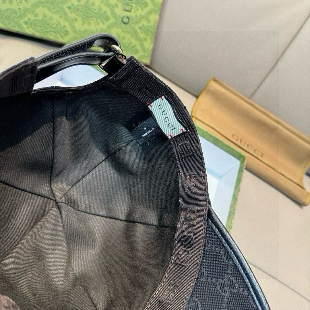 配盒子布袋，Gucci(古奇)新款原单棒球帽， 虎头织带，1:1开模订制，重工刺绣，细节可媲美专柜，原版