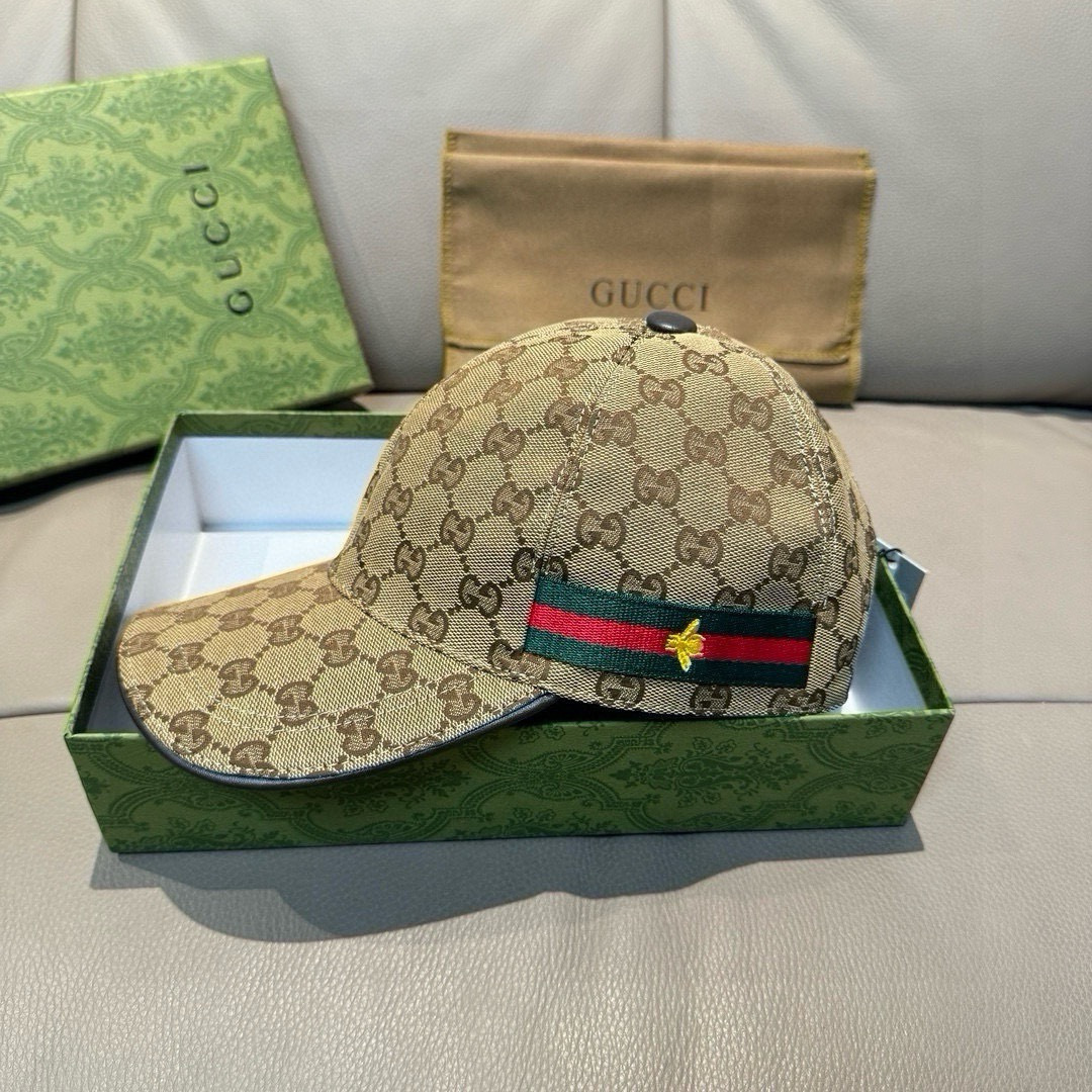 万年经典款出货！配盒子布袋，Gucci(古奇)经典原单棒球帽😍😍小蜜蜂，专柜1:1开模订制，最高版本，原