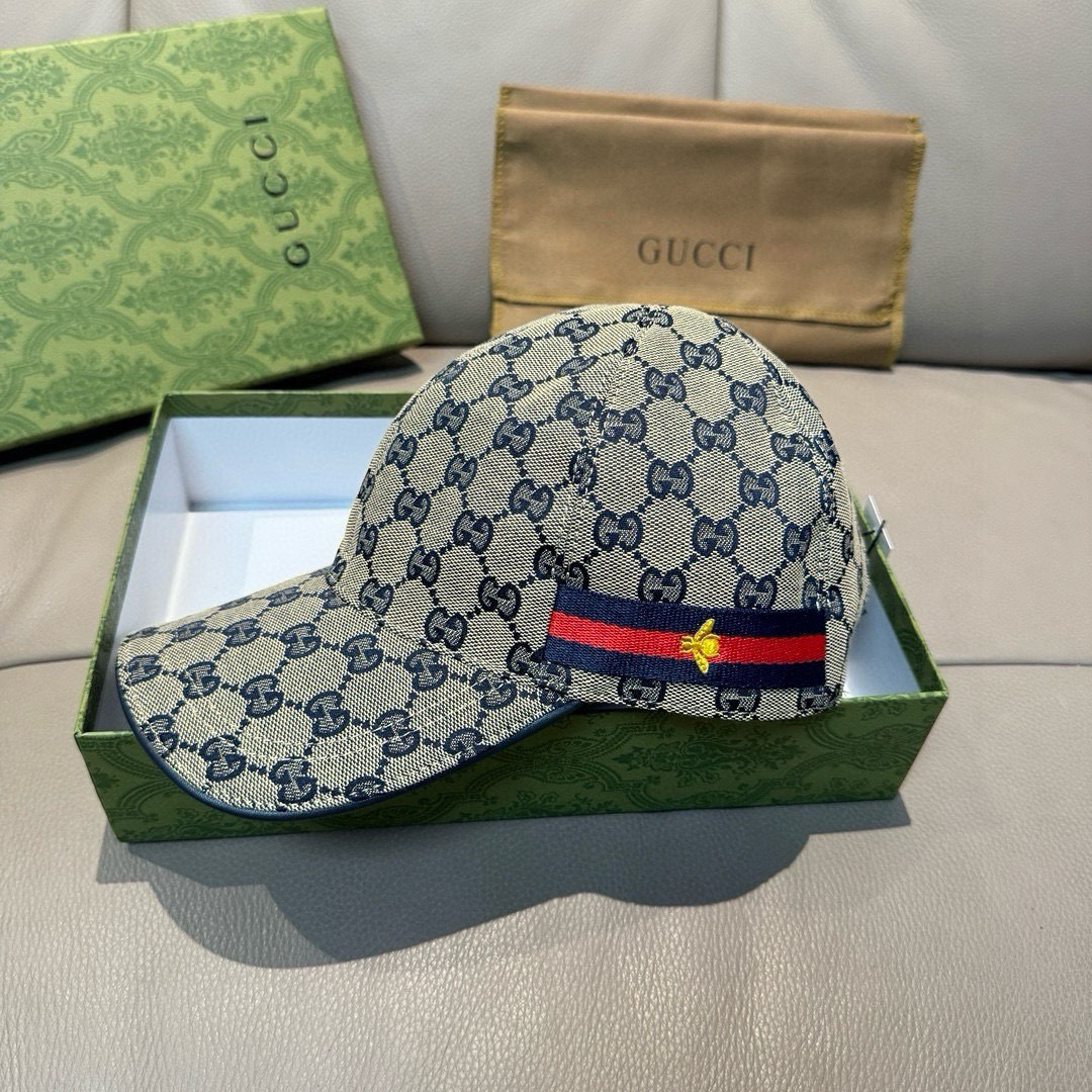 万年经典款出货！配盒子布袋，Gucci(古奇)经典原单棒球帽😍😍小蜜蜂，专柜1:1开模订制，最高版本，原