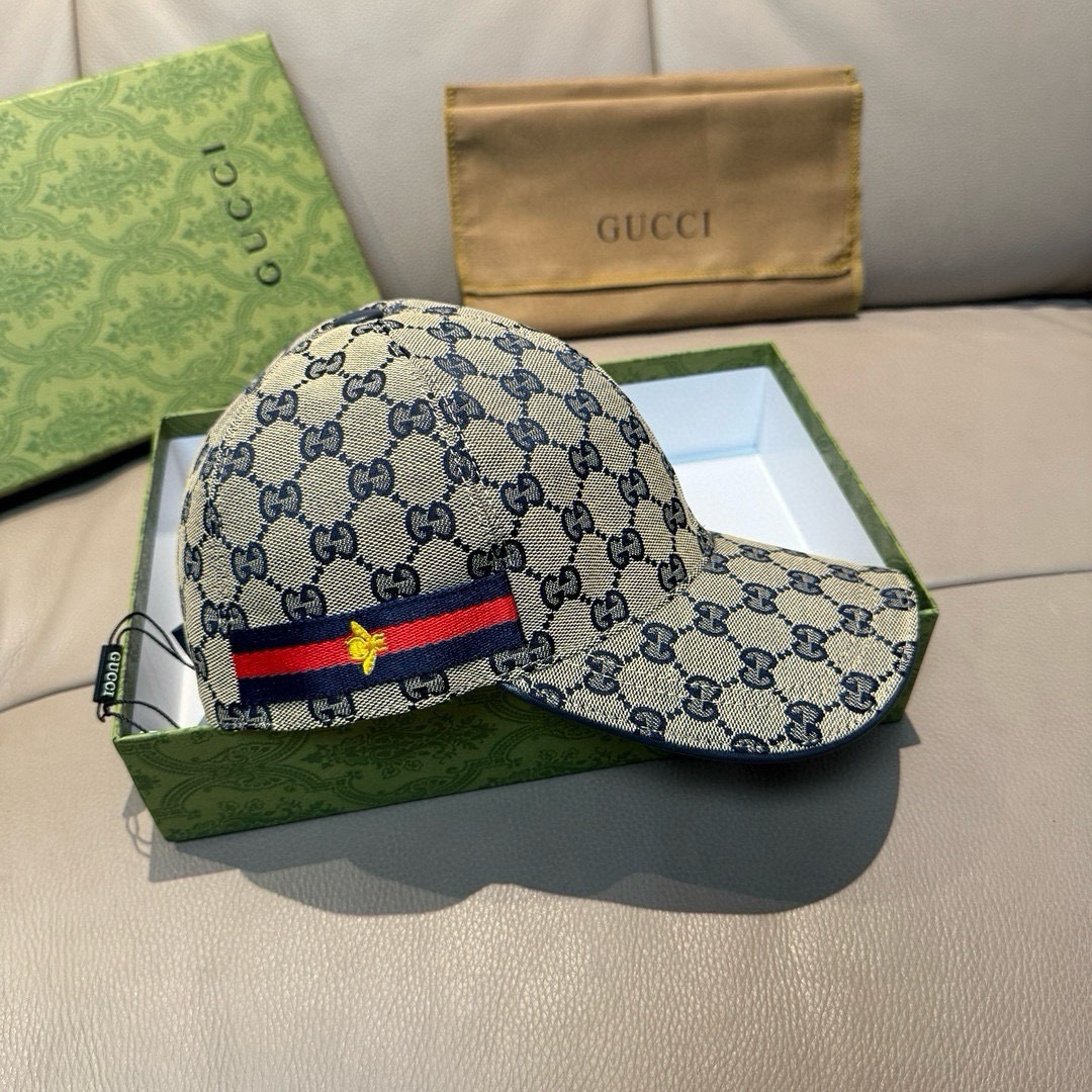 万年经典款出货！配盒子布袋，Gucci(古奇)经典原单棒球帽😍😍小蜜蜂，专柜1:1开模订制，最高版本，原