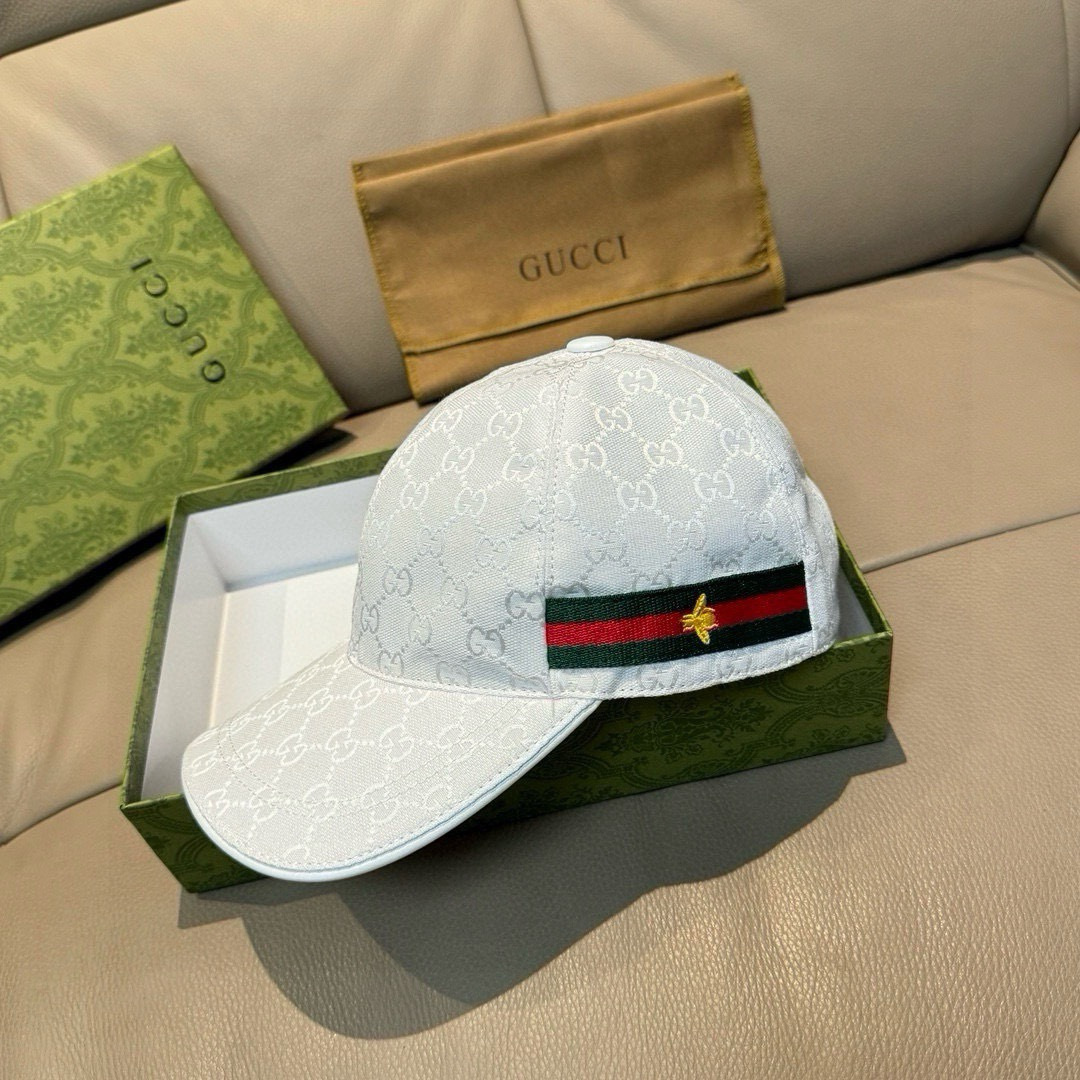 万年经典款出货！配盒子布袋，Gucci(古奇)经典原单棒球帽😍😍小蜜蜂，专柜1:1开模订制，最高版本，原