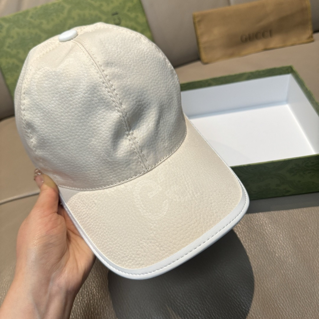 配包装布袋，Gucci古奇新款原单棒球帽， 大双G，专柜1:1开模订制，完美对花，原版帆布面料+头层牛皮