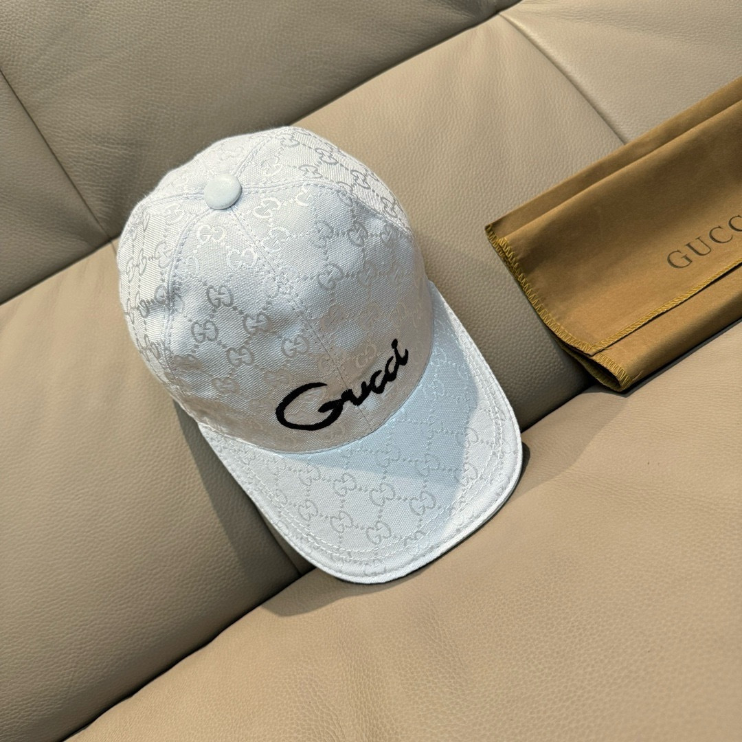 配盒子布袋，Gucci(古奇)新款原单棒球帽， 艺术字刺绣，1:1开模订制，重工刺绣，细节可媲美专柜，原