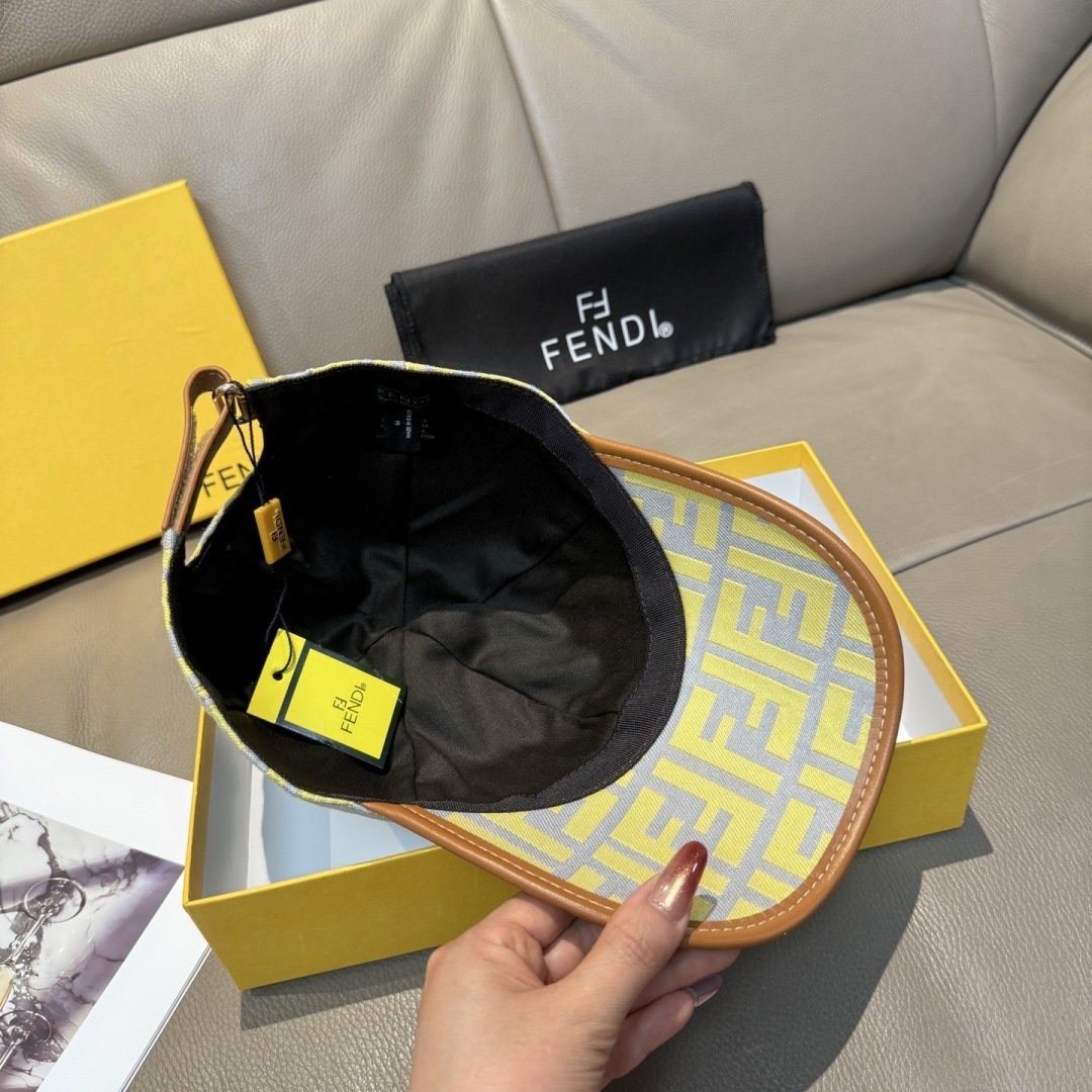 配盒子布袋，Fendi（芬迪）新款原单棒球帽， 双F提花，专柜常年热卖款，口碑极佳，1:1开模订制，原版