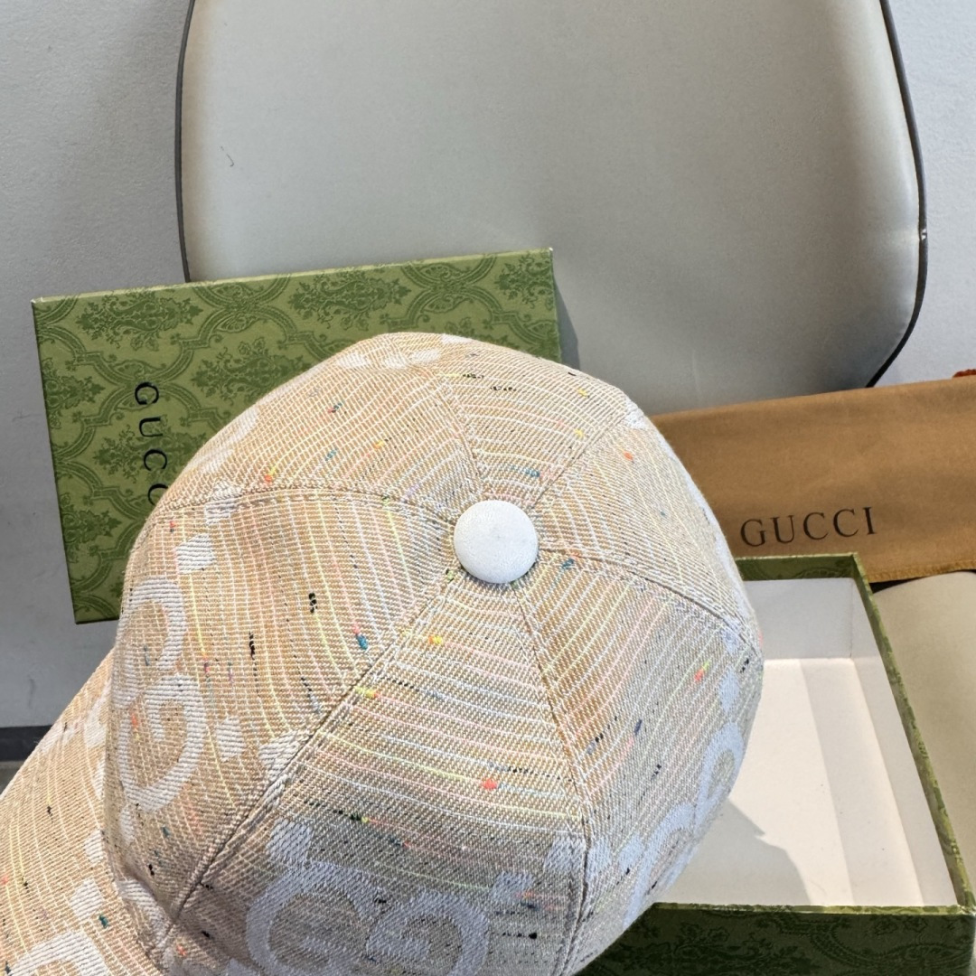 配包装布袋，Gucci古奇新款原单棒球帽， 大双G，专柜1:1开模订制，完美对花，原版帆布面料+头层牛皮